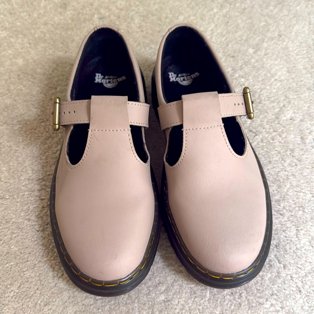 Dr. Martens Zavala Mary Jane Taupe Size 7/EU 38